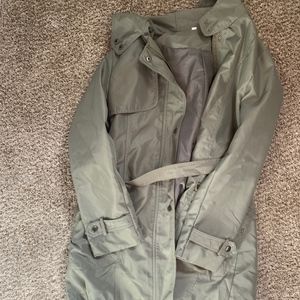 Green light trench coat